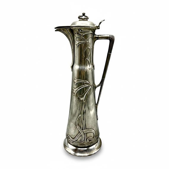 WMF CLARET Jugendstil Antique Wine Jug Antique Water I/O ca.1900 Art nouveau Wurttembergische Metallwaren Fabrik
