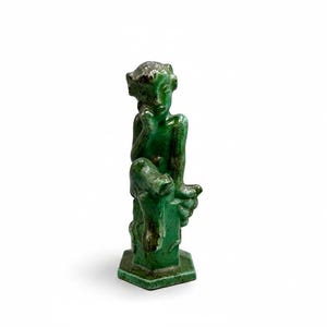 ARNE BANG H.G Sátiro Fauno Cabeza Carnero producción Holemegaard 1928 Holme Olstrup Rara Figura Danesa Antigua Cerámica