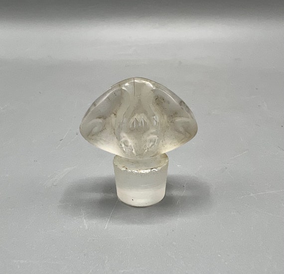 STOPPER Perfume L'ORIGAN COTY Rene Lalique Art Deco Bouchon Flacon Antique Glass Nancy Bottle Cologne Cologne