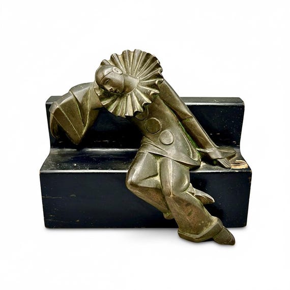 Escultura PIERROT WRMSF estilo Max Le Verrier