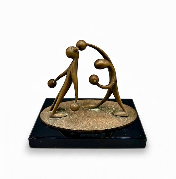 KARL HAGENAUER Boxing Match Bronze Sculpture Figure Vienna Austria Rare Art Deco Model WHW Werkstätte