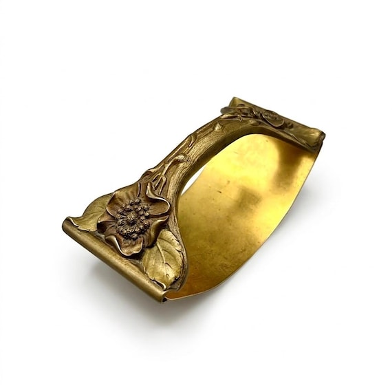 M. MIGNEAUX Blotter Antique Bronze letter opener inkwell Art Nouveau Rare model France Art Nouveau ca.1900