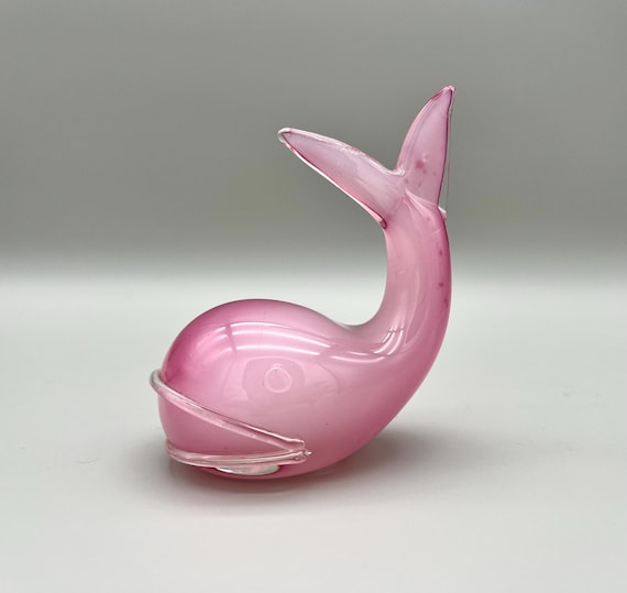 Ballena en Murano tipo alabastro rosa attr. Licio Zanetti 60's
