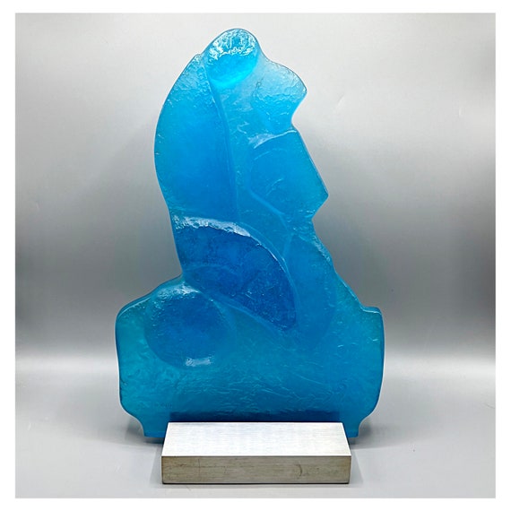 DAUM Sculpture GILBERTE SÉE limited edition Pâte Verre model Confidences Rare Art Deco exclusive numbered collection