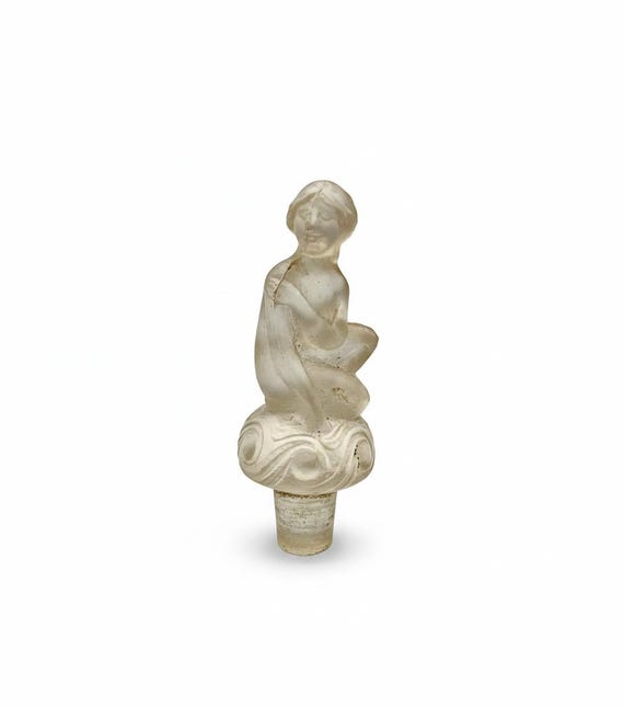 STOPPER Perfume l’amour dans le Couer ARYS Woman Art Deco Bouchon Flacon Antique Girl Promenade Matinale Lalique Viard Cologne Bottle