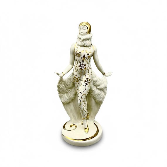 Figura porcelana Art Deco por NEU TETTAU BAVARIA