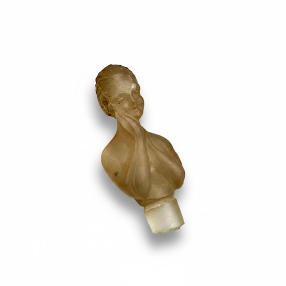 STOPPER Women's Perfume Art Deco Bouchon Flacon Antique Girl Cristal Lalique Julien Viard Bottle Cologne Depinoix Dubarry