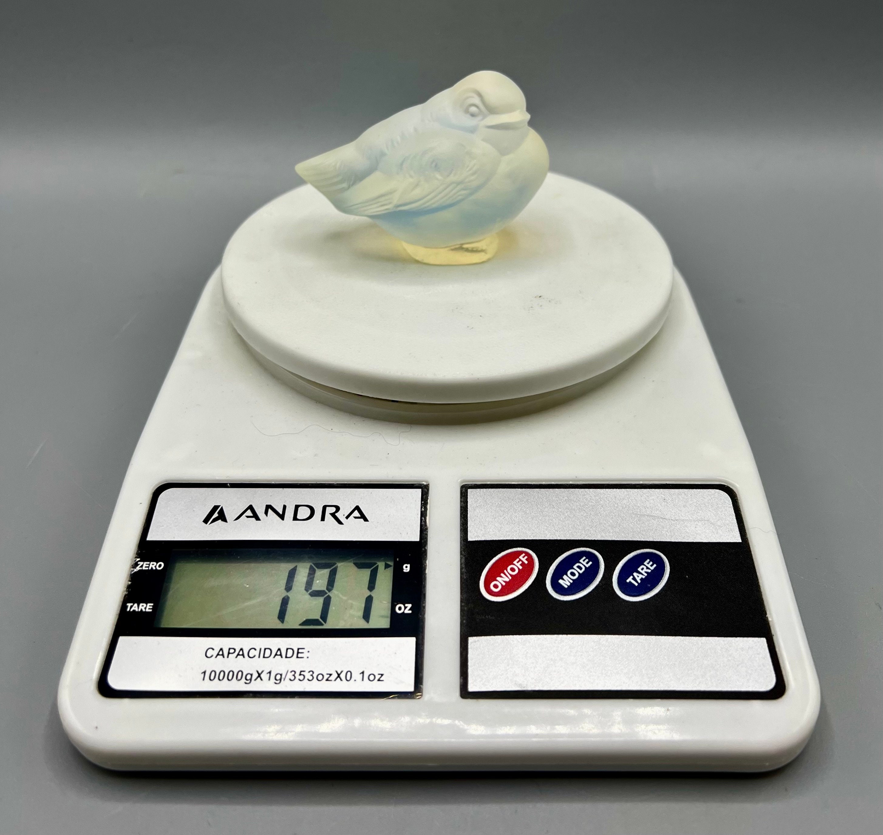 SABINO PARIS France Bird Sparrow Crystal Opalescent Antique SABINO PARIS France Bird Sparrow Crystal Opalescent Antique