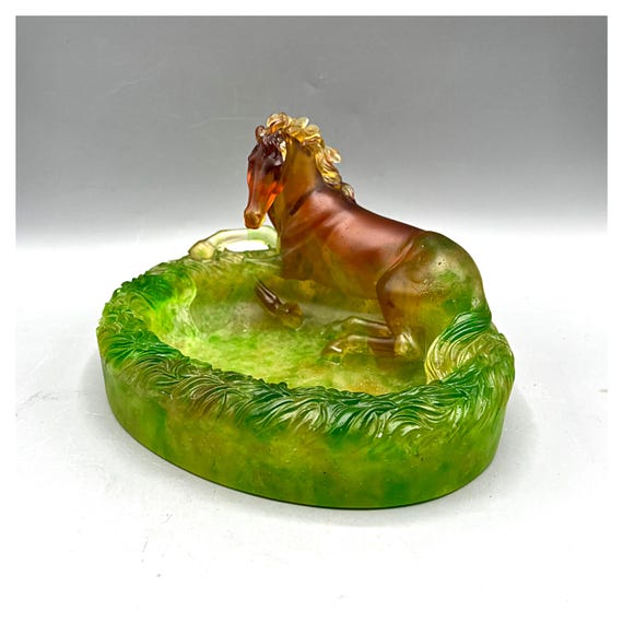 Escultura Caballo en Pâte de Verre firmado Argy Rousseau