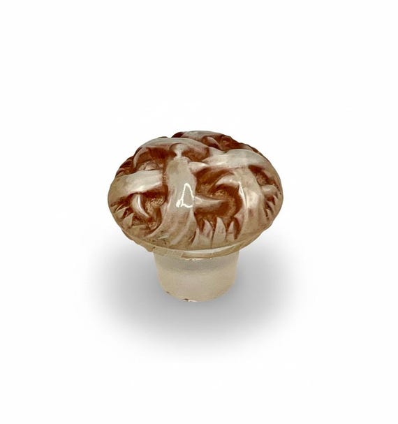 STOPPER Perfume RONCES COTY Rene Lalique Art Deco Bouchon Flacon Antique Epines Red Glass Nancy Bottle Cologne