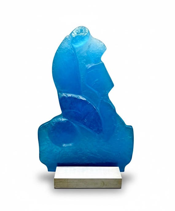 DAUM Sculpture GILBERTE SÉE limited edition Pâte Verre model Confidences Rare Art Deco exclusive numbered collection