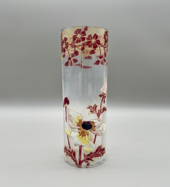 Jarrón Amapolas por Legras Cie serie MONT JOYE ca.1900