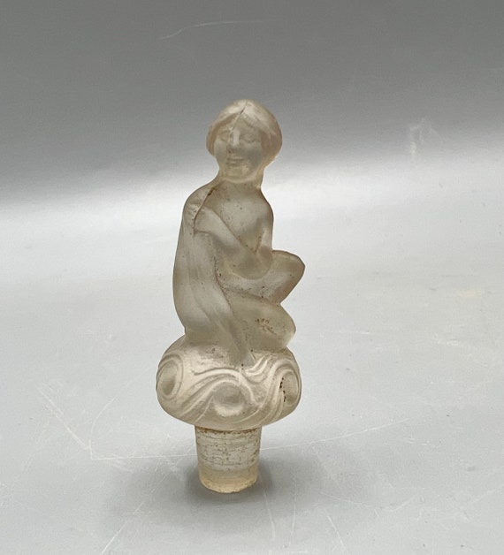 STOPPER Perfume l’amour dans le Couer ARYS Woman Art Deco Bouchon Flacon Antique Girl Promenade Matinale Lalique Viard Cologne Bottle