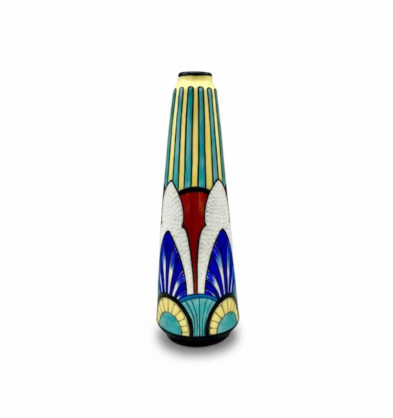 Jarrón Porcelana Art Deco - Limoges