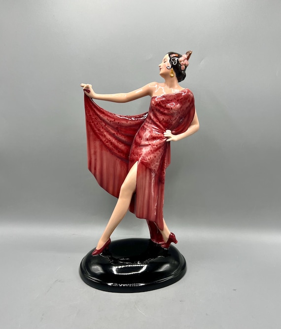 Bailarina Flamenca Art Deco por Josef Lorenzl ca. 30's