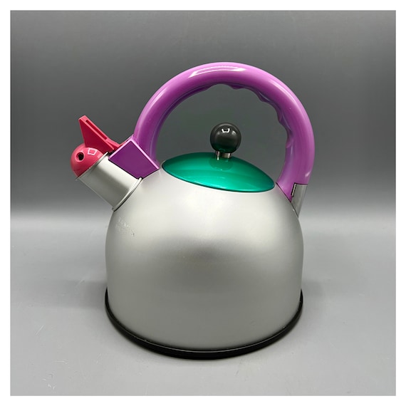 COOK VESSEL Kettle Kettle design 80s MEMHIS style Sottsass aluminum stainless steel Ikea design 90s