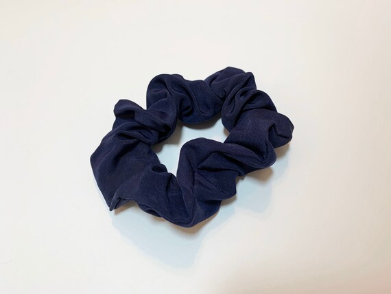 Navy Blue Vintage Scrunchie