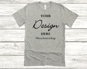 Heather Grey Tee Etsy