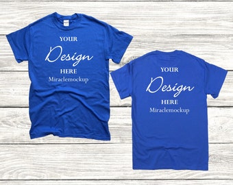 Download Blue Shirt Mockup Etsy