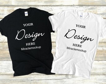 Download Black Tshirt Mockup Etsy