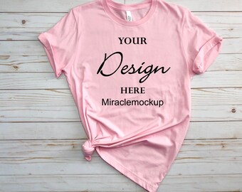 Download Pink Shirt Mockup Etsy
