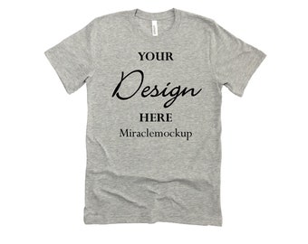 Download Light Grey T Mockup Etsy