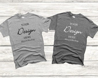 Gray Shirt Mock Up Etsy