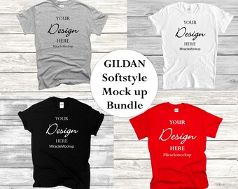 Download Gildan 64000 Cardinal Red T Shirt Mockup Feminine Flat Lay Spring Summer Mock Up For Women Art Collectibles Color Commentfer Fr