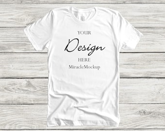 Bella Canvas 3001 White T-Shirt Mockup (Digital Download)