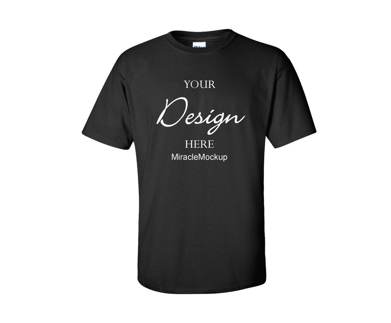 Download Black Gildan 5000 Mock up Heavy Cotton Mock-Up White | Etsy