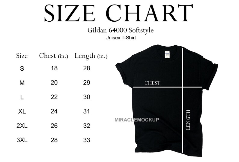gildan sizing