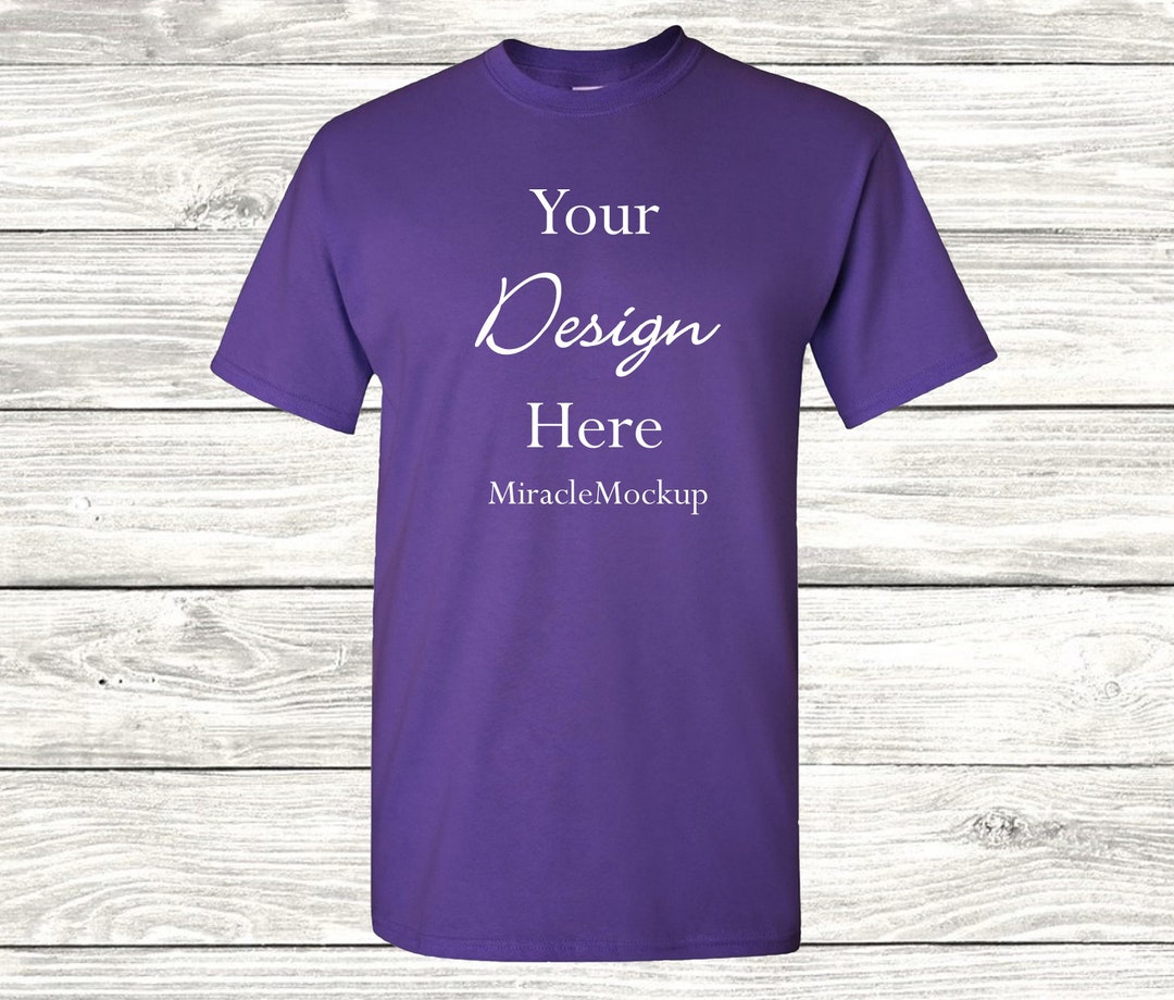 Gildan Women's Heavy Cotton™ V Neck T Shirt G500 Vl Purple-393582