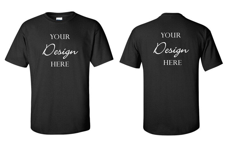 black gildan mockup