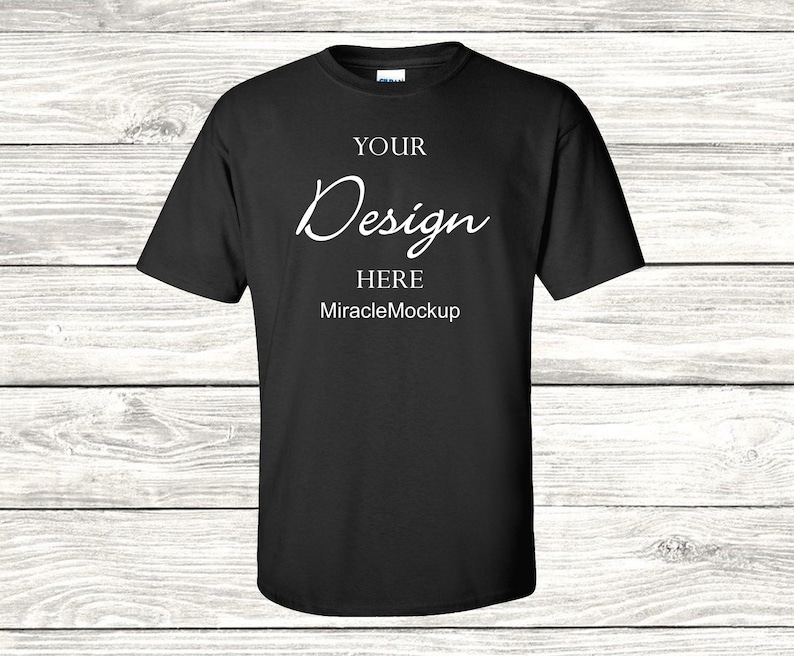 Download Black Gildan Softstyle Mock up 64000 Mock-Up Gildan Mockup ...