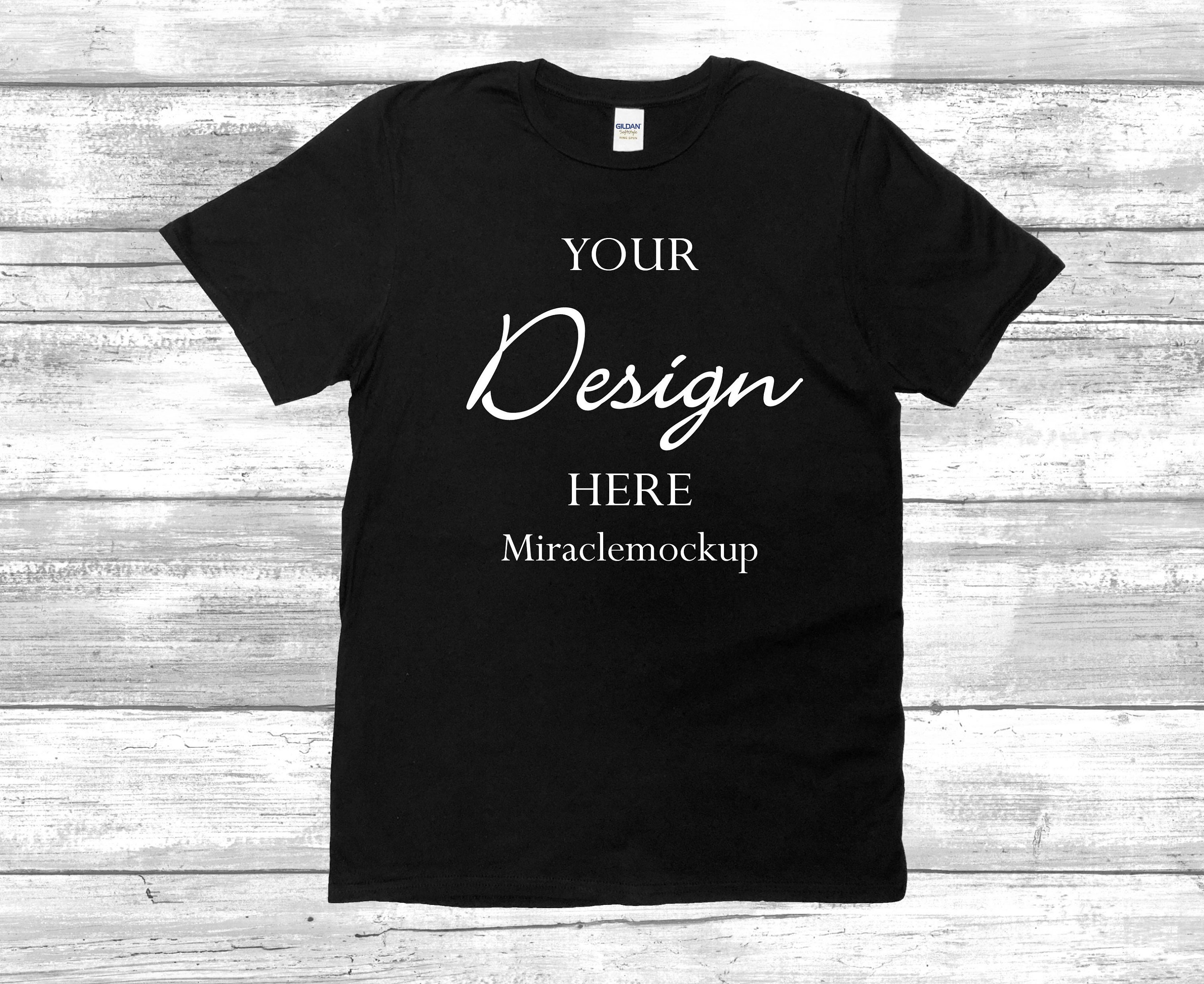 plain white and black tees