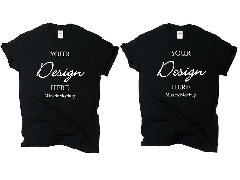 Download Black Gildan Mock up 2000 Mock-Up Gildan Mockup Flat Lay ...