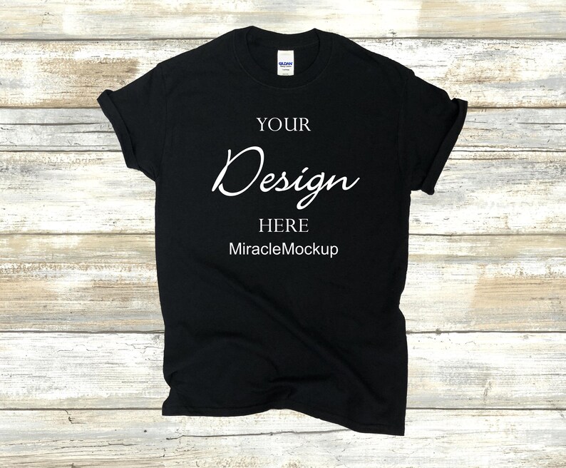 Download Gildan 5000 Mock up Bundle T-Shirt Shirt Bundle Mockup Black | Etsy
