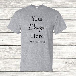 Gildan Mockup Bundle Gildan 2000 Mock up Wood Background Men’s Unisex