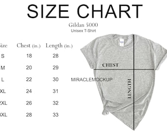 gildan chart