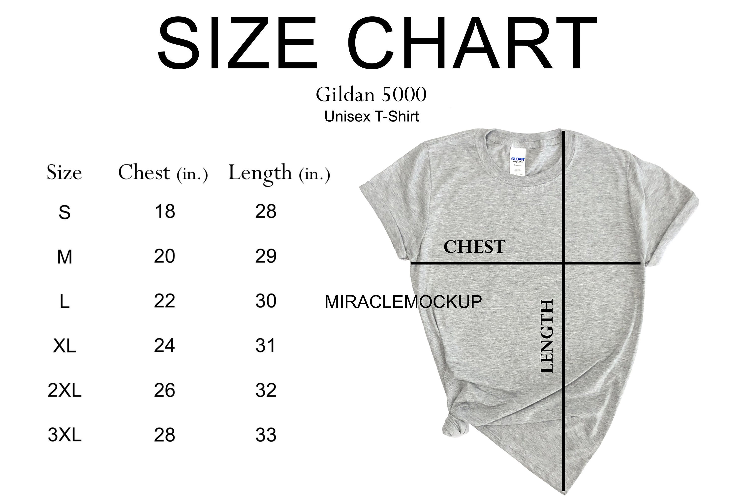 gildan sizing