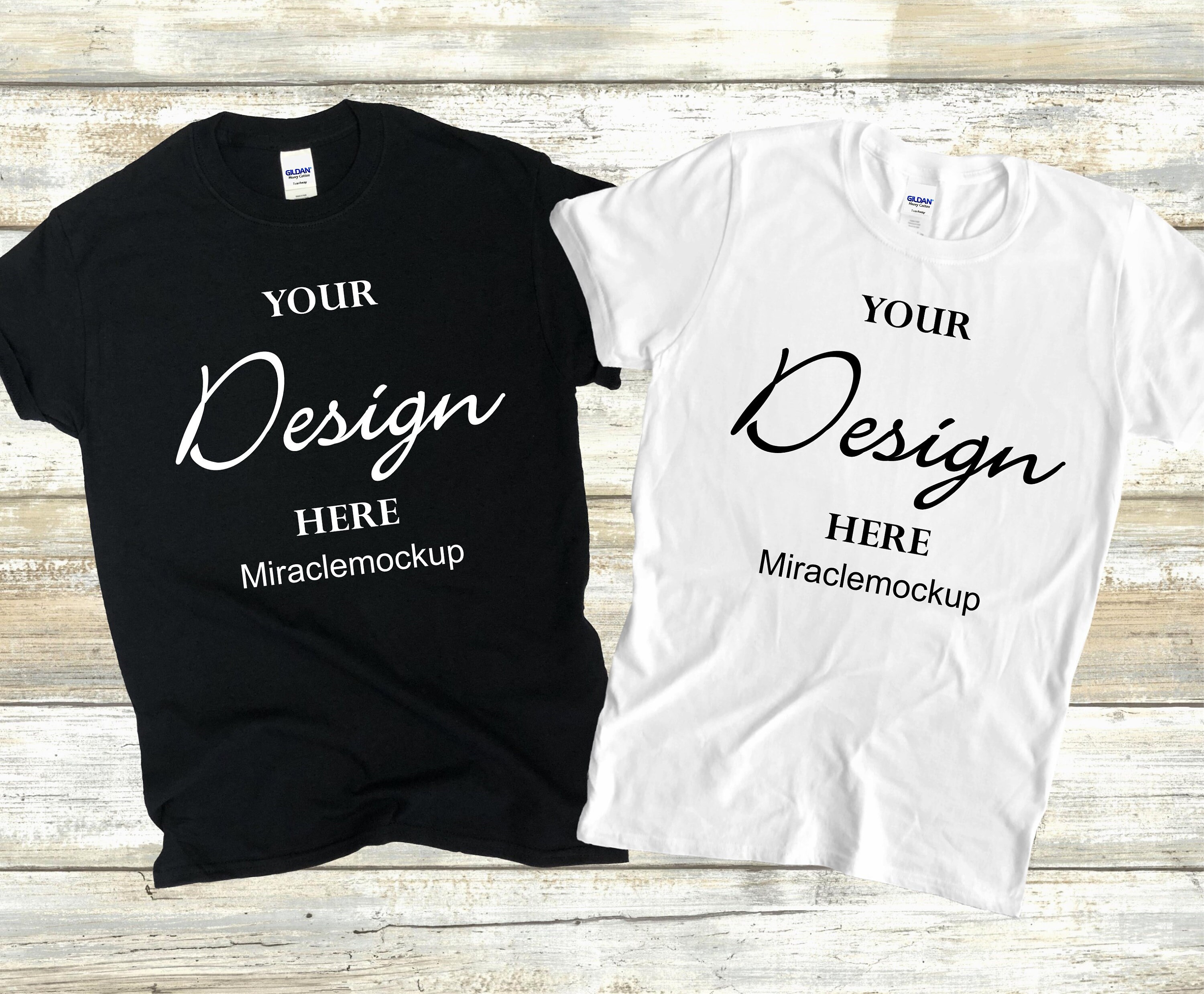 Digital Drawing & Illustration Model Mockup T-Shirt Flat Lay Tee Mockup ...