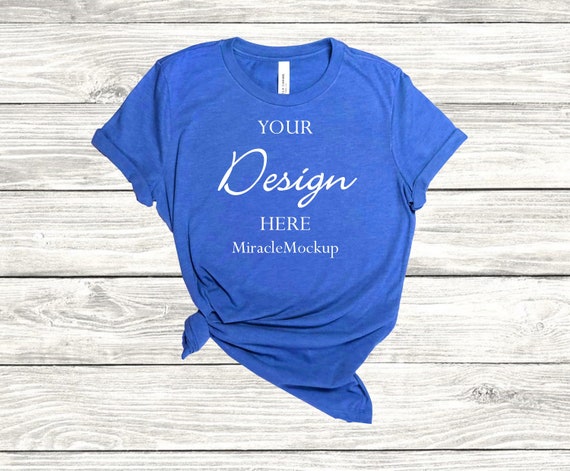 Bella Canvas 3001 Heather True Royal 