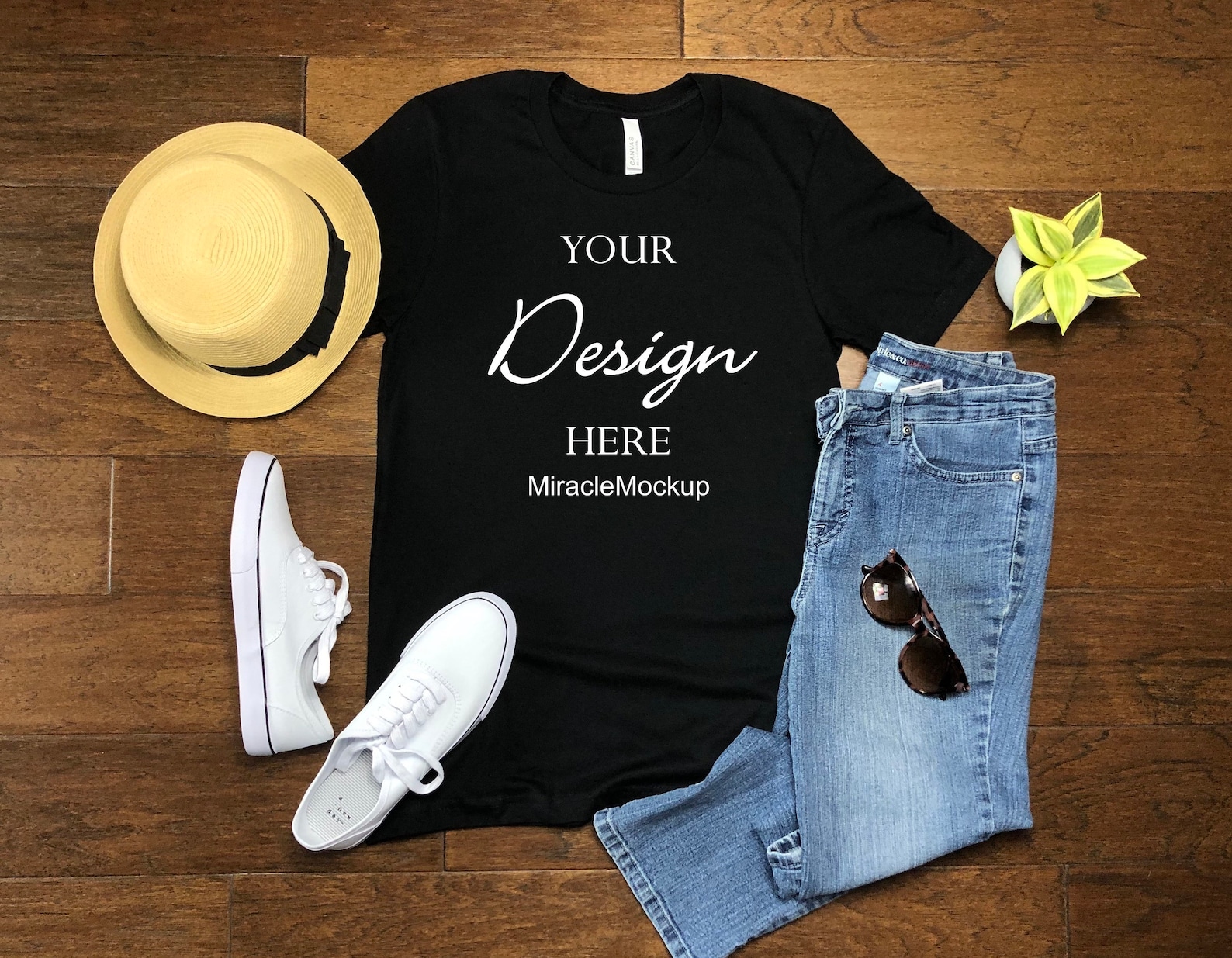 Bella Canvas 3001 Black Mock up Shirt Unisex Men's | Etsy