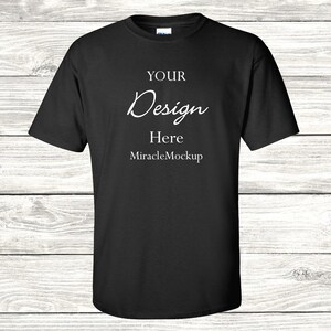 Gildan Mockup Bundle Gildan 2000 Mock up Wood Background Men’s Unisex