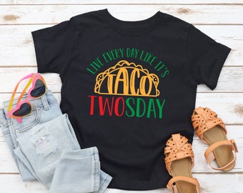 Taco Twosday Birthday Shirt, Second Birthday Shirt, Taco Toddler Shirt, Second Birthday Gift, Taco Party Shirt, 2nd Birthday Party Shirt