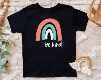 Be Kind Toddler Shirt, Be Kind Rainbow Shirt, Cute Toddler Shirt, Toddler Kind Shirt, Birthday Gift For Toddler, Baby Graphic Tee, Kindness