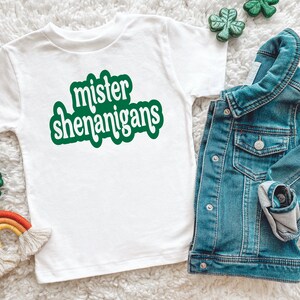 Mister Shenanigans Shirt, Toddler Saint Patricks Day Shirt, Toddler Boy St Patricks Day Shirt, Funny Saint Patricks Day Shirt Kids St Pattys