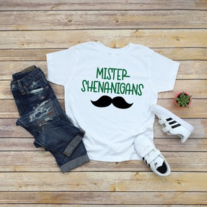 Mister Shenanigans Toddler Saint Patricks Day Shirt, Toddler Boy St Patricks Day Shirt, Funny Toddler Shirt, Gift For Toddler Boy, Mr Lucky