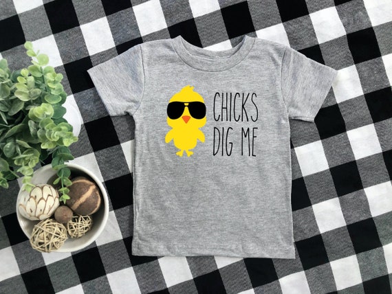 Kids Chicks Dig Me Toddler Shirt Funny Easter Gift For Boys Baby Kids Chicks Dig Me Toddler Shirt Funny Easter Gift For Boys Baby