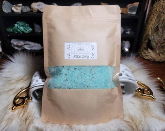 Peppermint & Eucalyptus Bath Blend: Epsom and Dead Sea Salt Bath Soak, Herbal Bath Salts, Handmade Self Care, Sick Day, Foot Soak